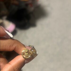 MICHAEL Michael Kors Gold Logo Earrings